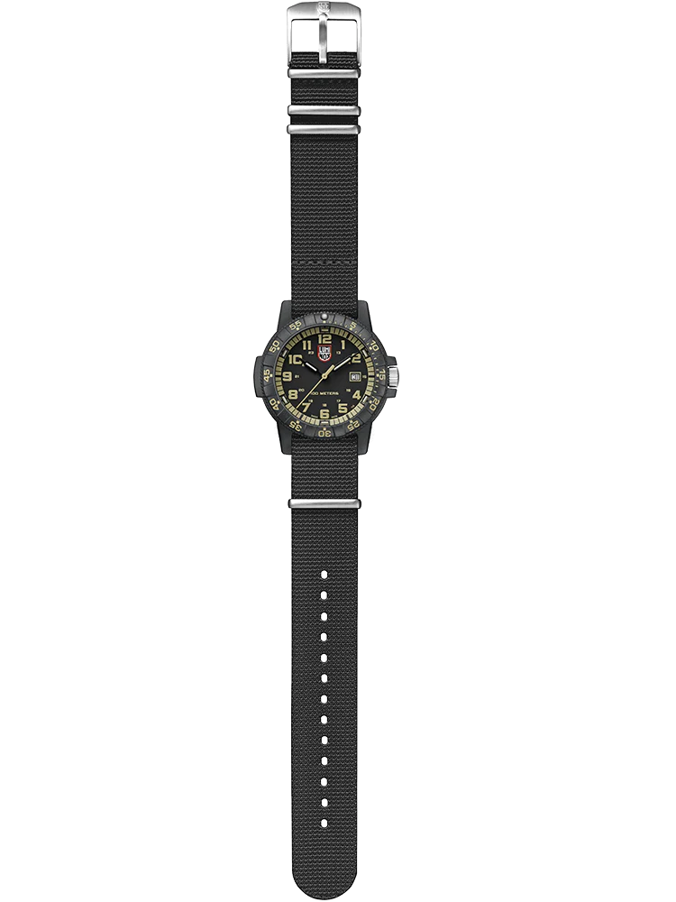 LUMINOX Leatherback Sea Turtle Giant 44mm Outdoor Watch Black/Beige XS.0333