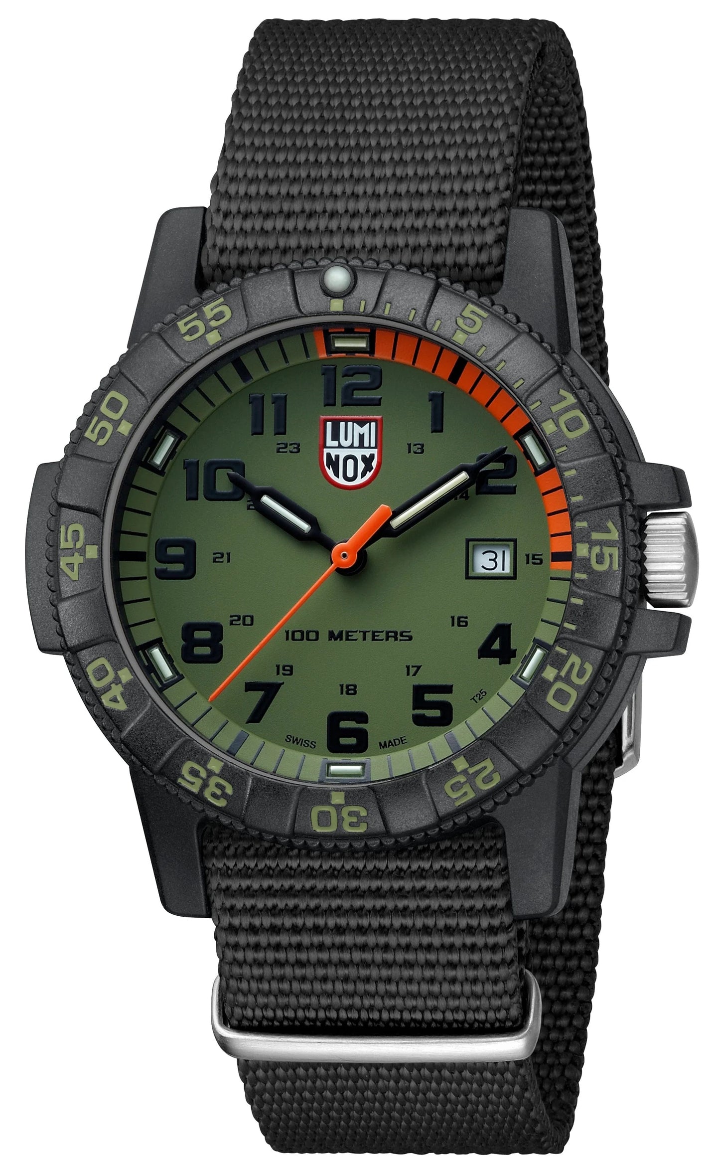 LUMINOX Leatherback Sea Turtle Giant 44mm Outdoor Watch Green XS.0337