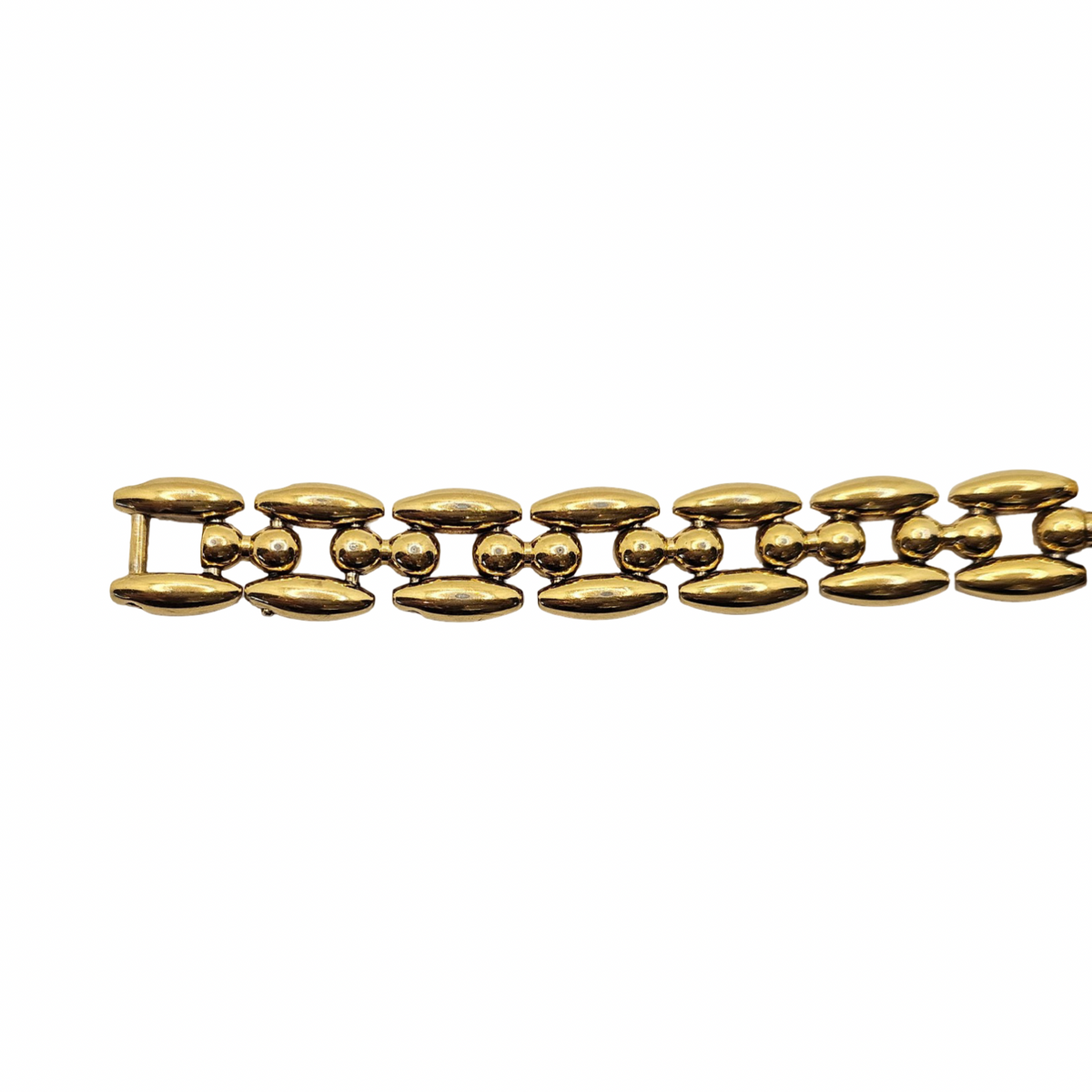 Gucci Interchangeable Bezel Quartz White Dial Goldplated Rice Bead Bracelet Ref.11/12.2