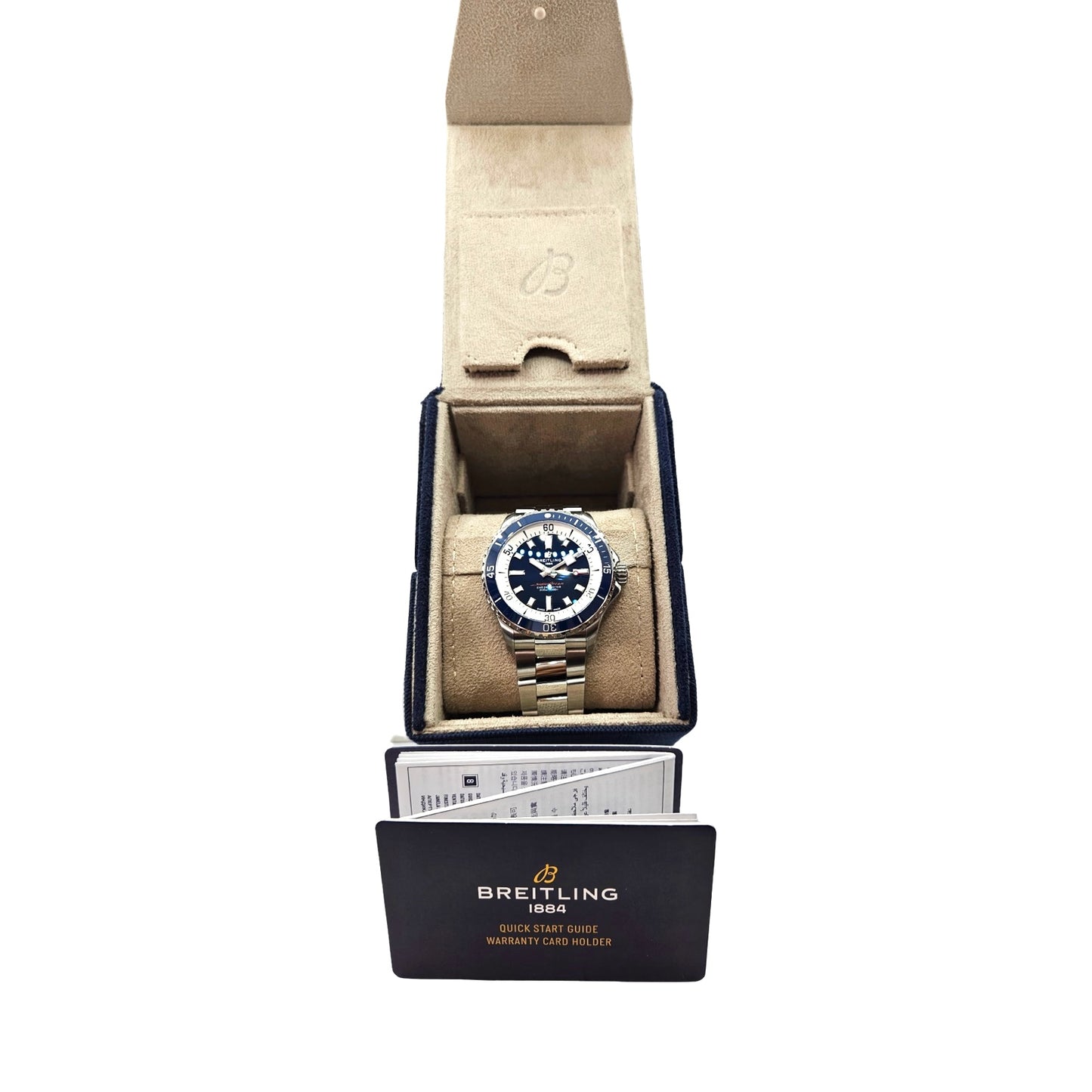 Breitling Superocean Automatic 42mm Blue Dial Stainless Steel Bracelet A17375