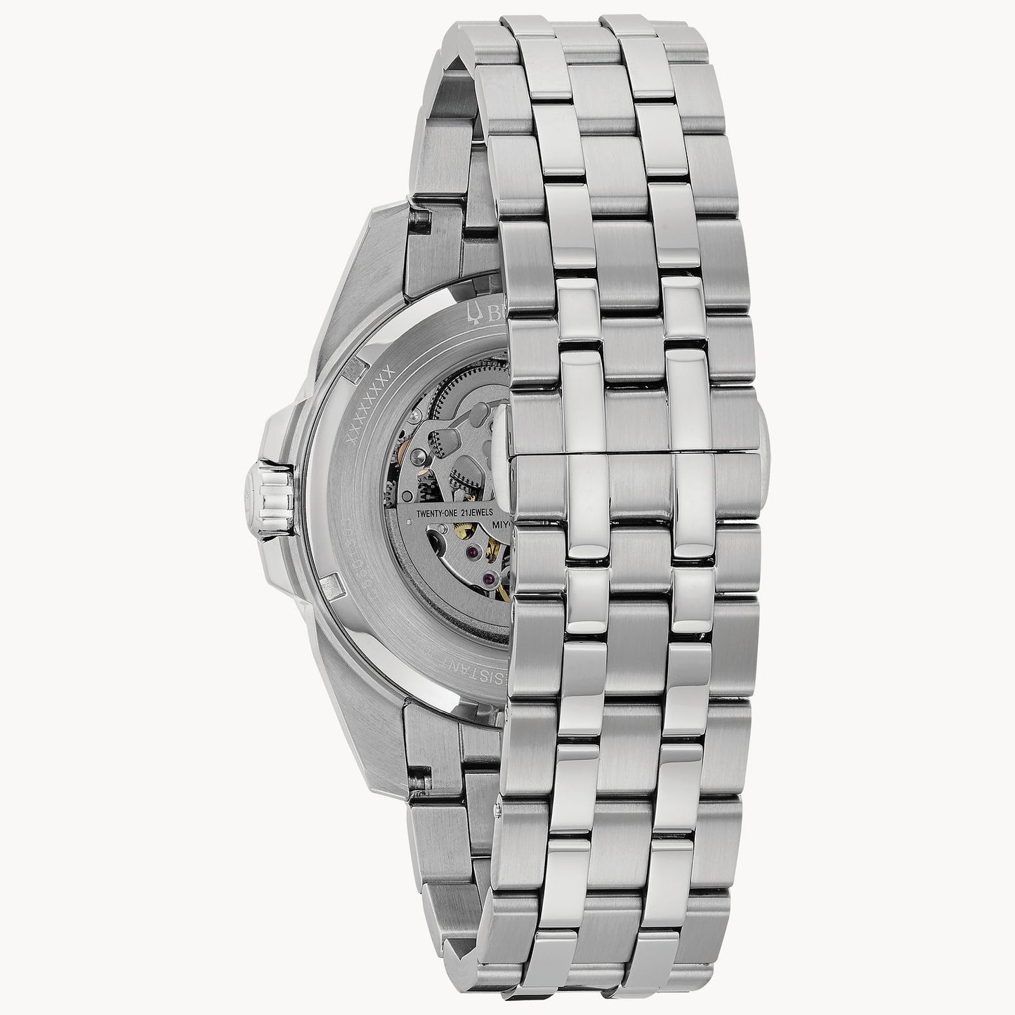 Bulova Sutton Skeletonized Automatic Movement Stainless Steel 96A187