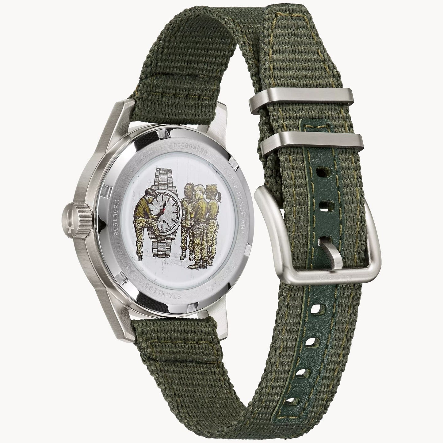 Bulova Hack Watch VWI Special Edition Green Nylon Strap 96A259