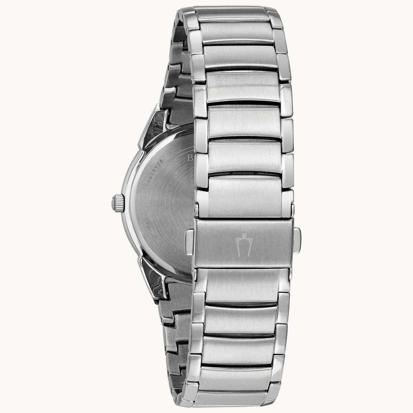 Bulova Men's Classic Collection Silver White Dial Stainless Steel Bracelet 96B015