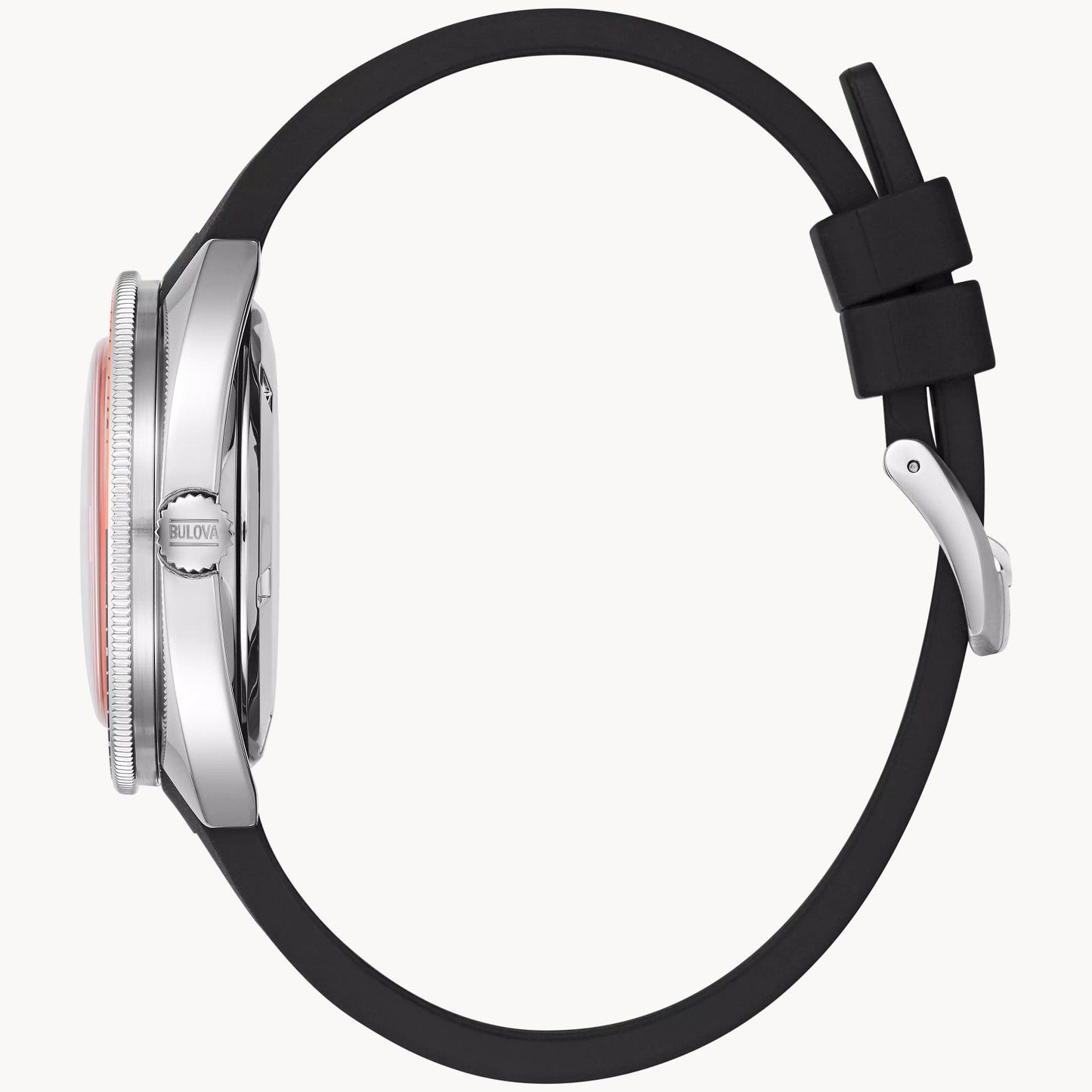 Bulova Oceanographer Devil Diver Orange Dial Polyurethane Strap 96B350