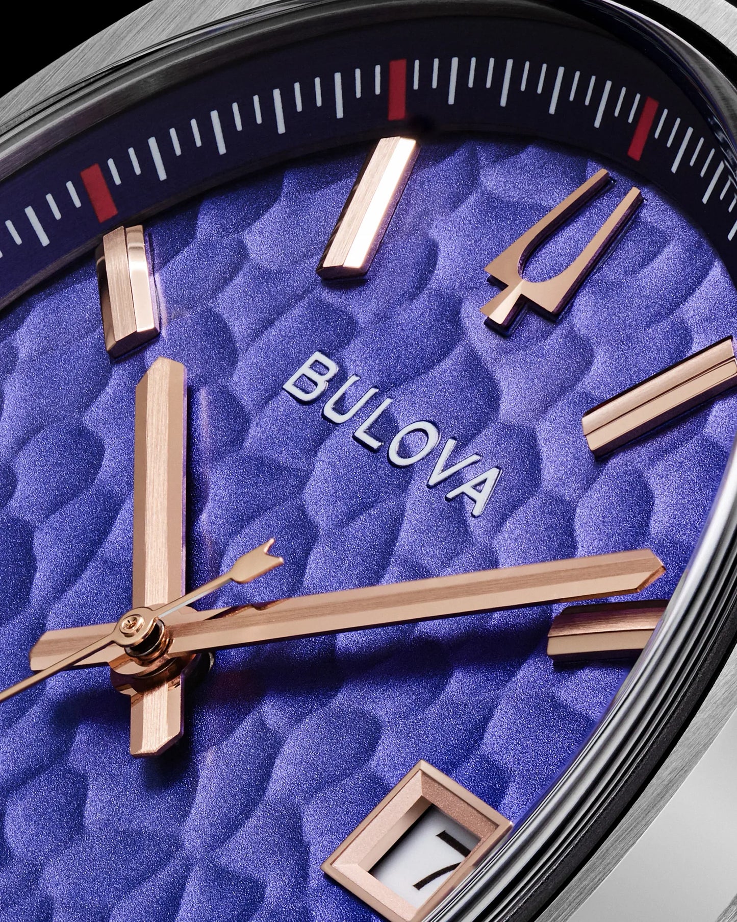 Bulova Tony Bennett "NYC" Automatic Purple Dial Stainless Steel Bracelet 96B484