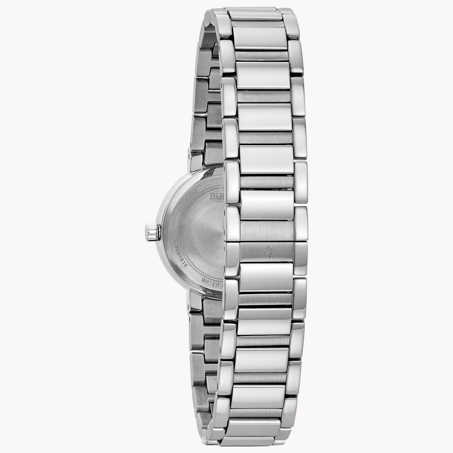 Bulova Futuro Women's Black Mother-of-Pearl Dial Stainless Steel 96P172
