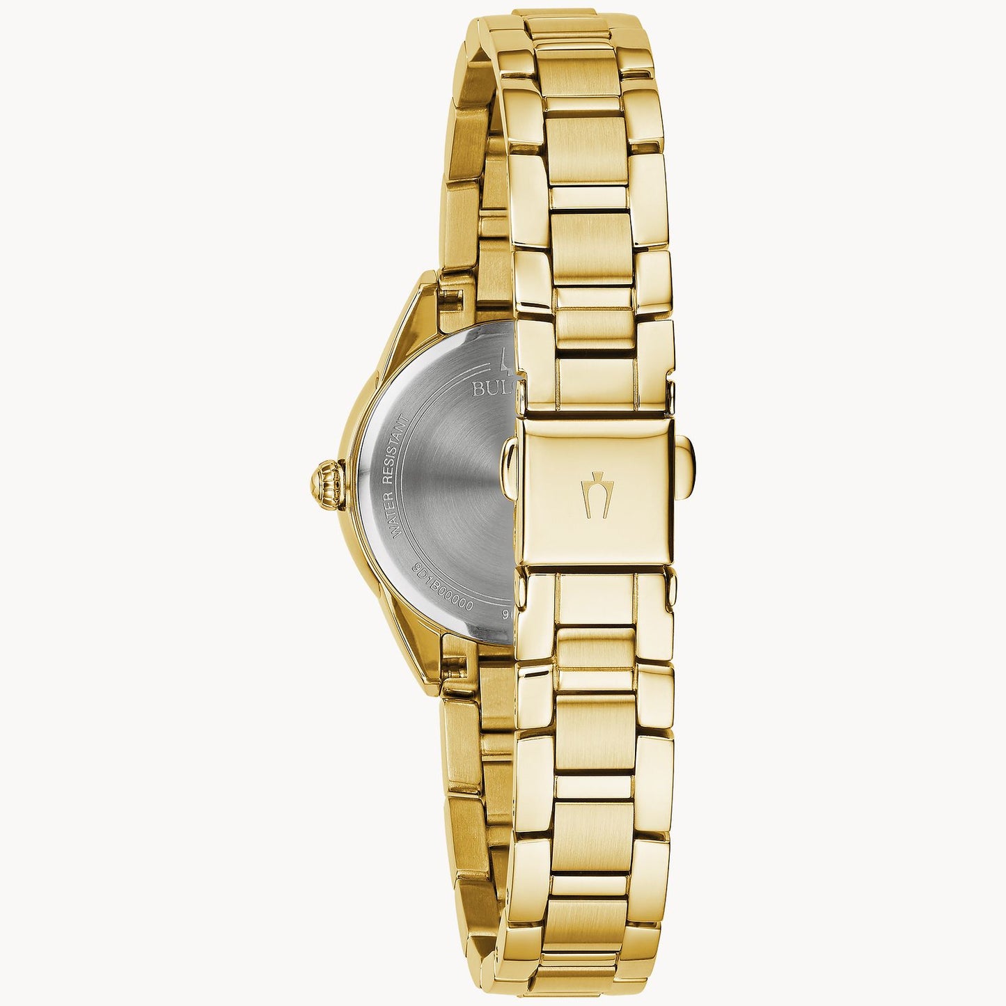 Bulova Sutton Women's Silver Dial Gold-Tone Stainless Steel Bracelet 97P150
