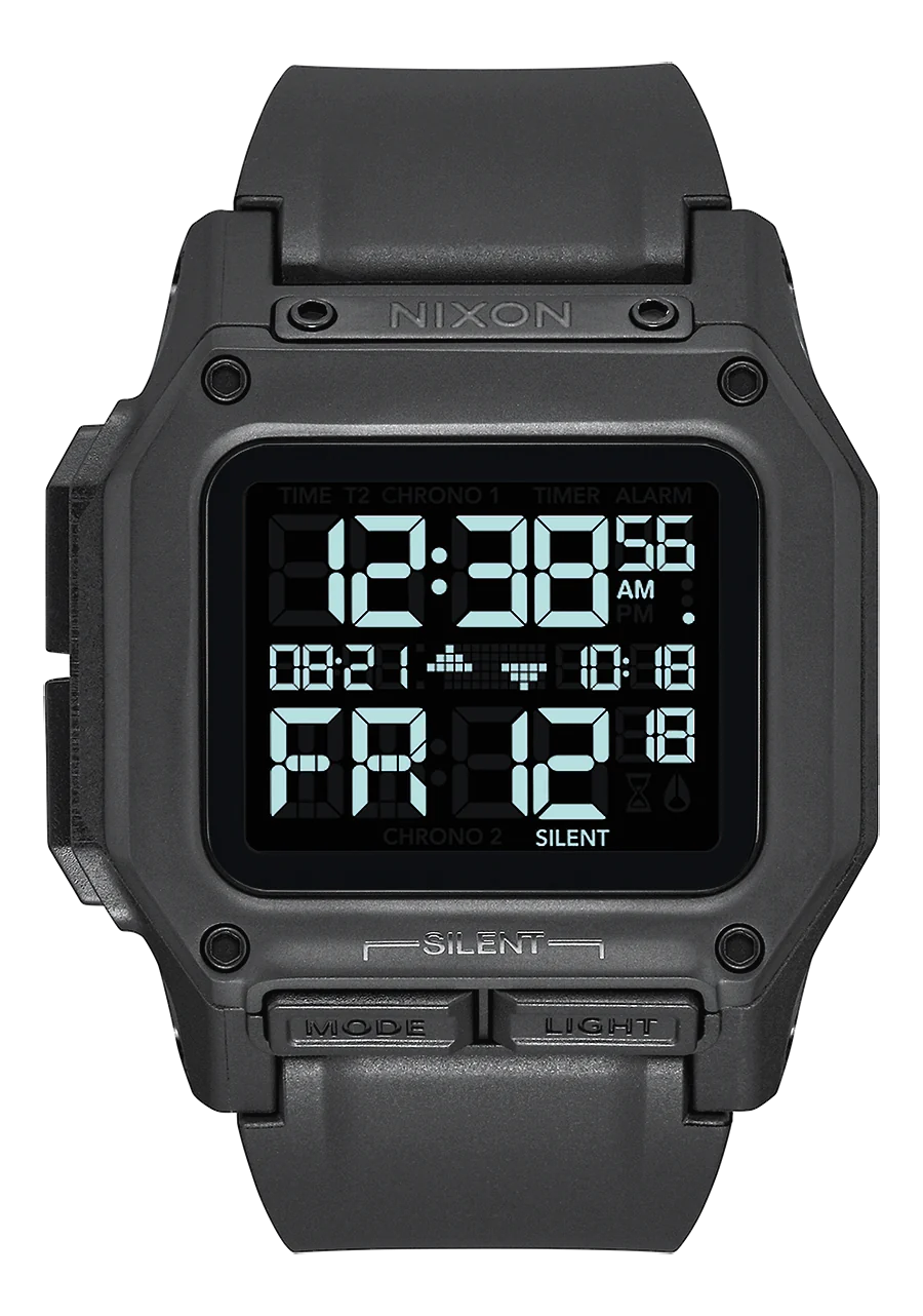 Nixon Regulus All Black/ Red Digital A1180 760-00
