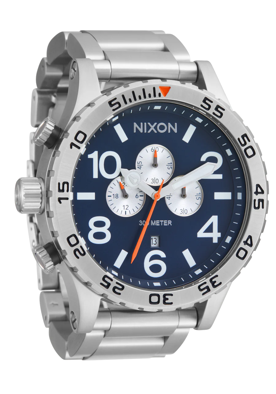 NIXON 51-30 Chrono Silver/Midnight A1389 5210-00
