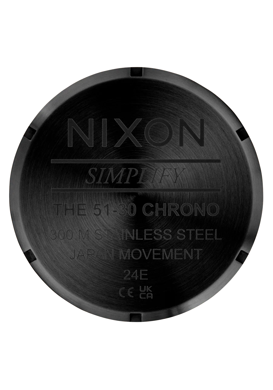 Nixon 51-30 Chrono Fisheye Super Black/Black A1389-5319-00
