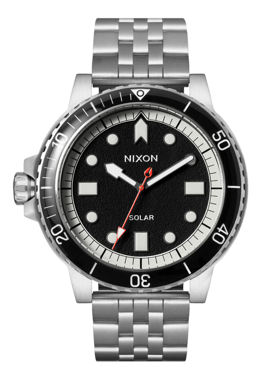 NIXON Stinger 44 Solar Silver/ Black/ White A1402 5233-00