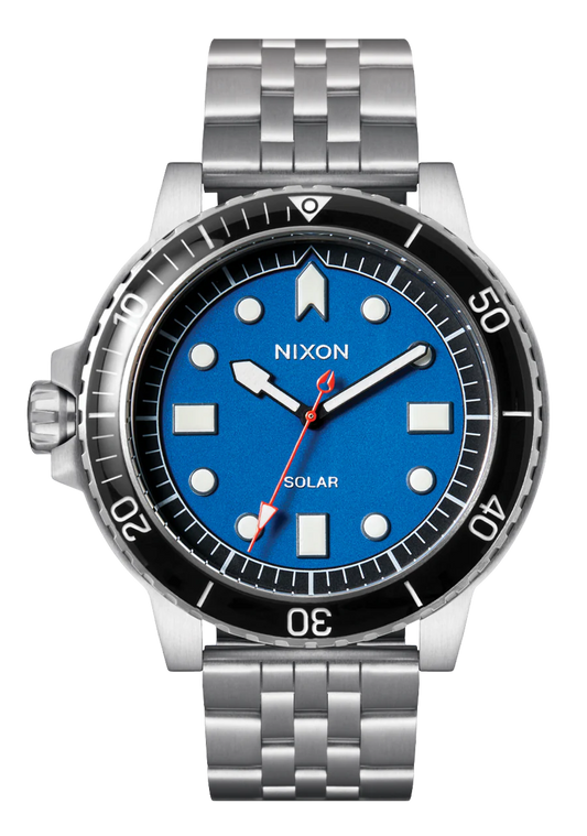 NIXON Stinger 44 Solar Silver/ Blue/ Black A1402 5236-00