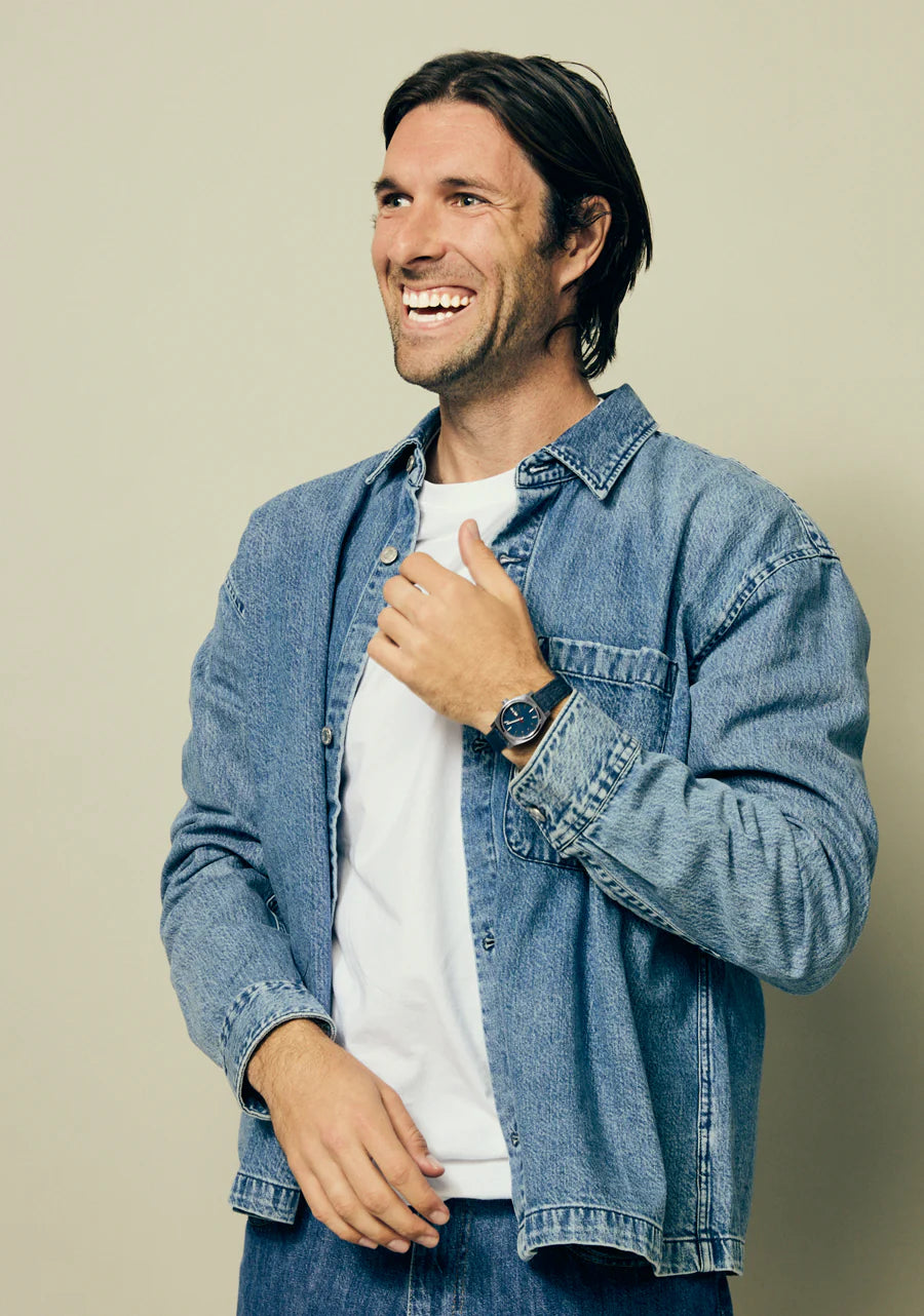 Nixon Medium Time Teller Denim Silver/ Indigo/ Denim A1412 5259-00