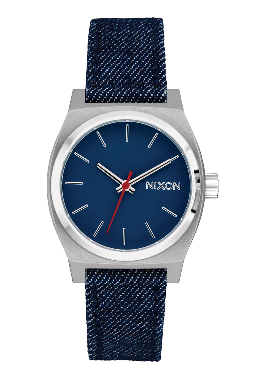 Nixon Medium Time Teller Denim Silver/ Indigo/ Denim A1412 5259-00