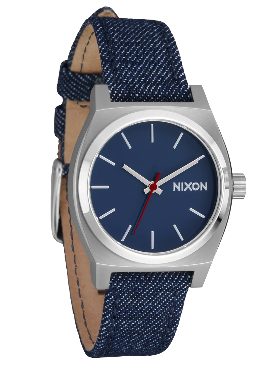 Nixon Medium Time Teller Denim Silver/ Indigo/ Denim A1412 5259-00
