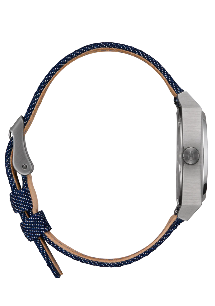 Nixon Medium Time Teller Denim Silver/ Indigo/ Denim A1412 5259-00