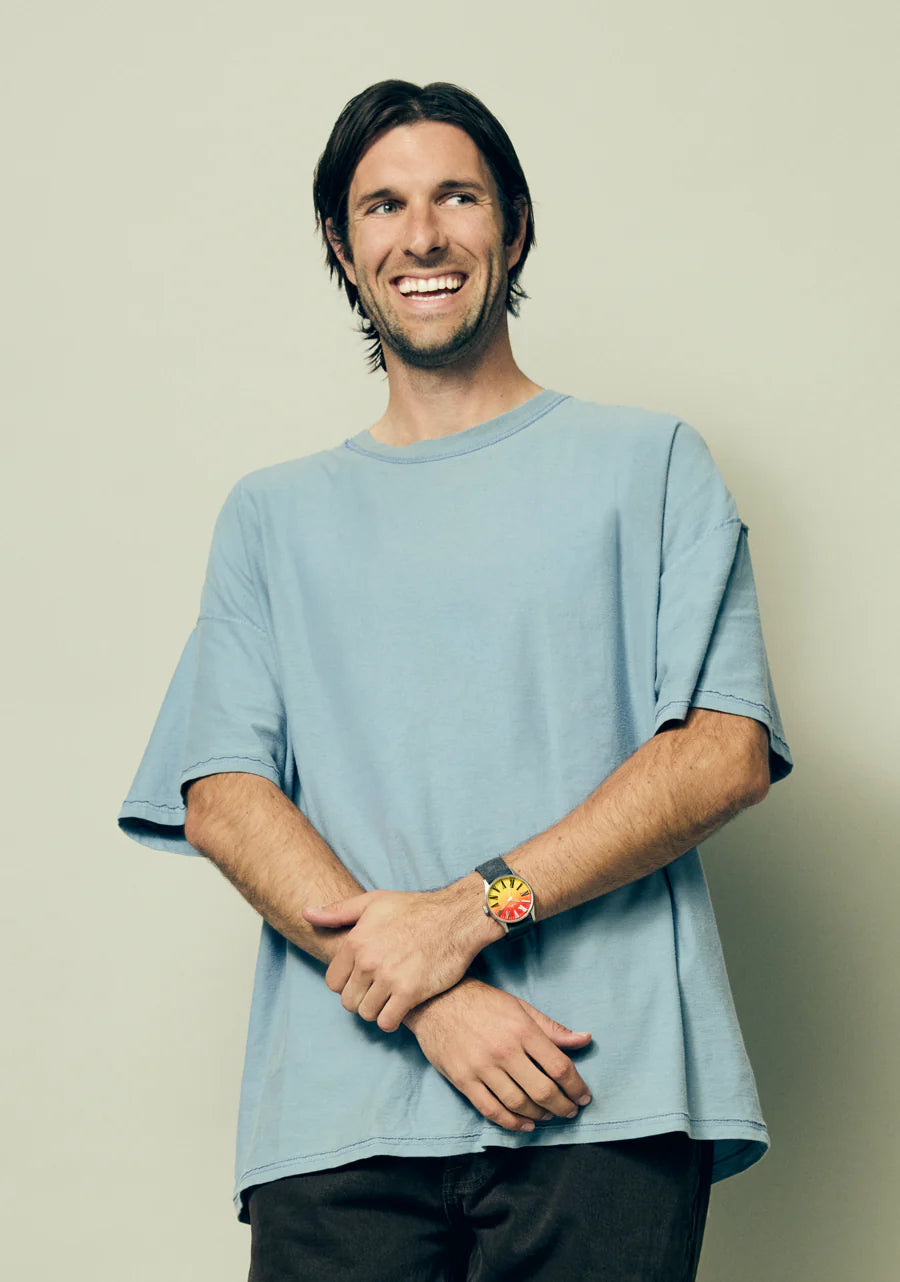 Nixon Nirvana Sentry Leather Unplug Fade Sunray Dial A1418-5274-00