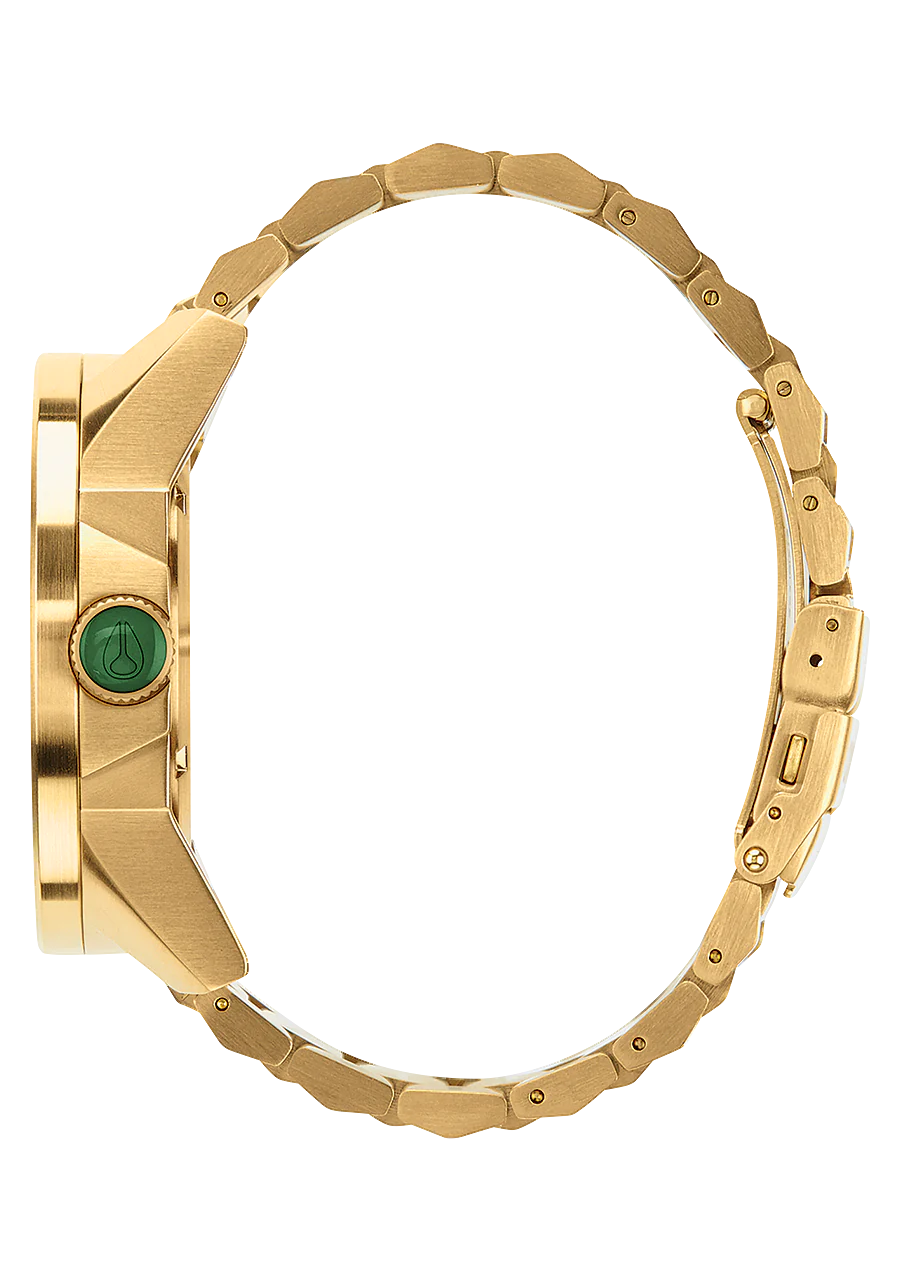 NIXON Corporal Stainless Steel Gold/ Green Sunray A346-1919-00