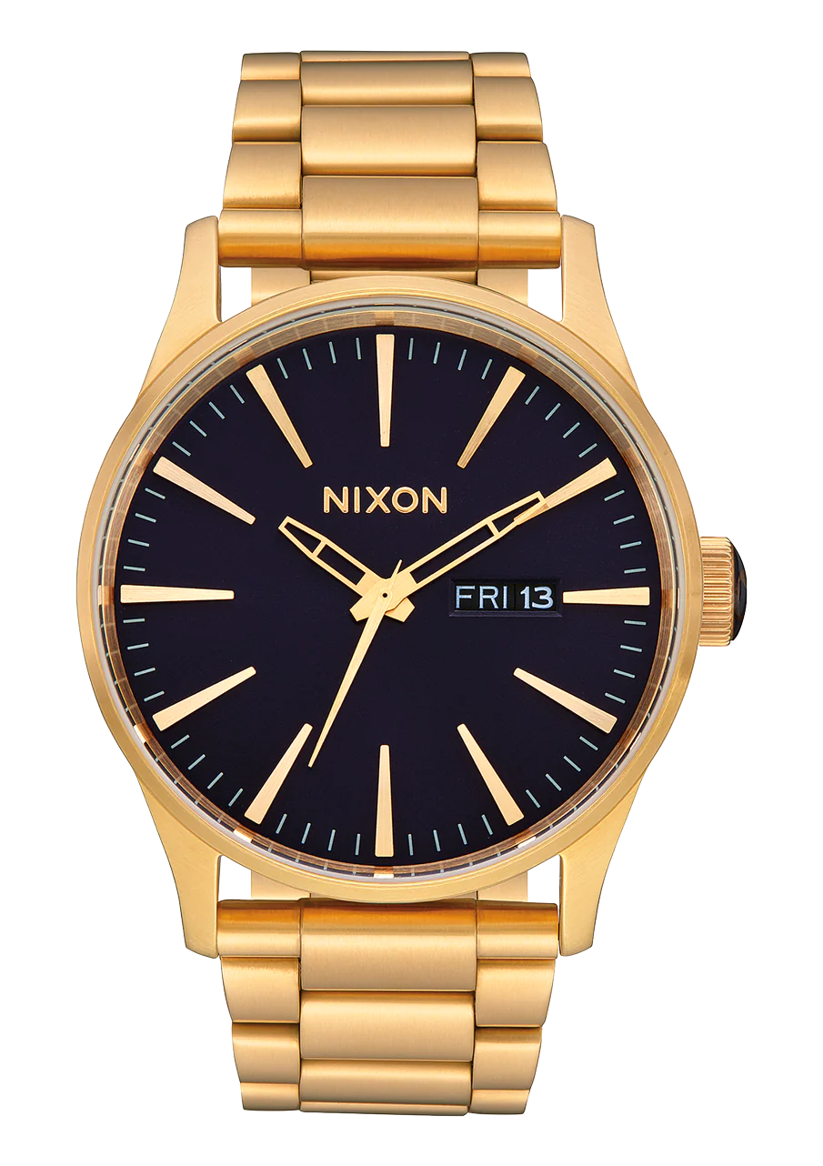 Nixon Sentry Stainless Steel Gold/ Indigo A356 2033-00