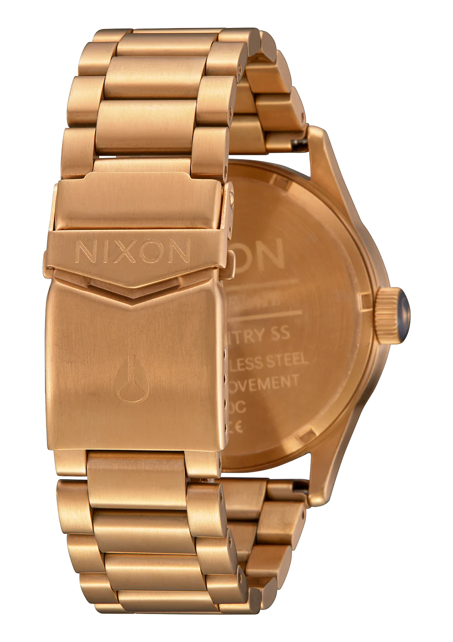 Nixon Sentry Stainless Steel Gold/ Indigo A356 2033-00