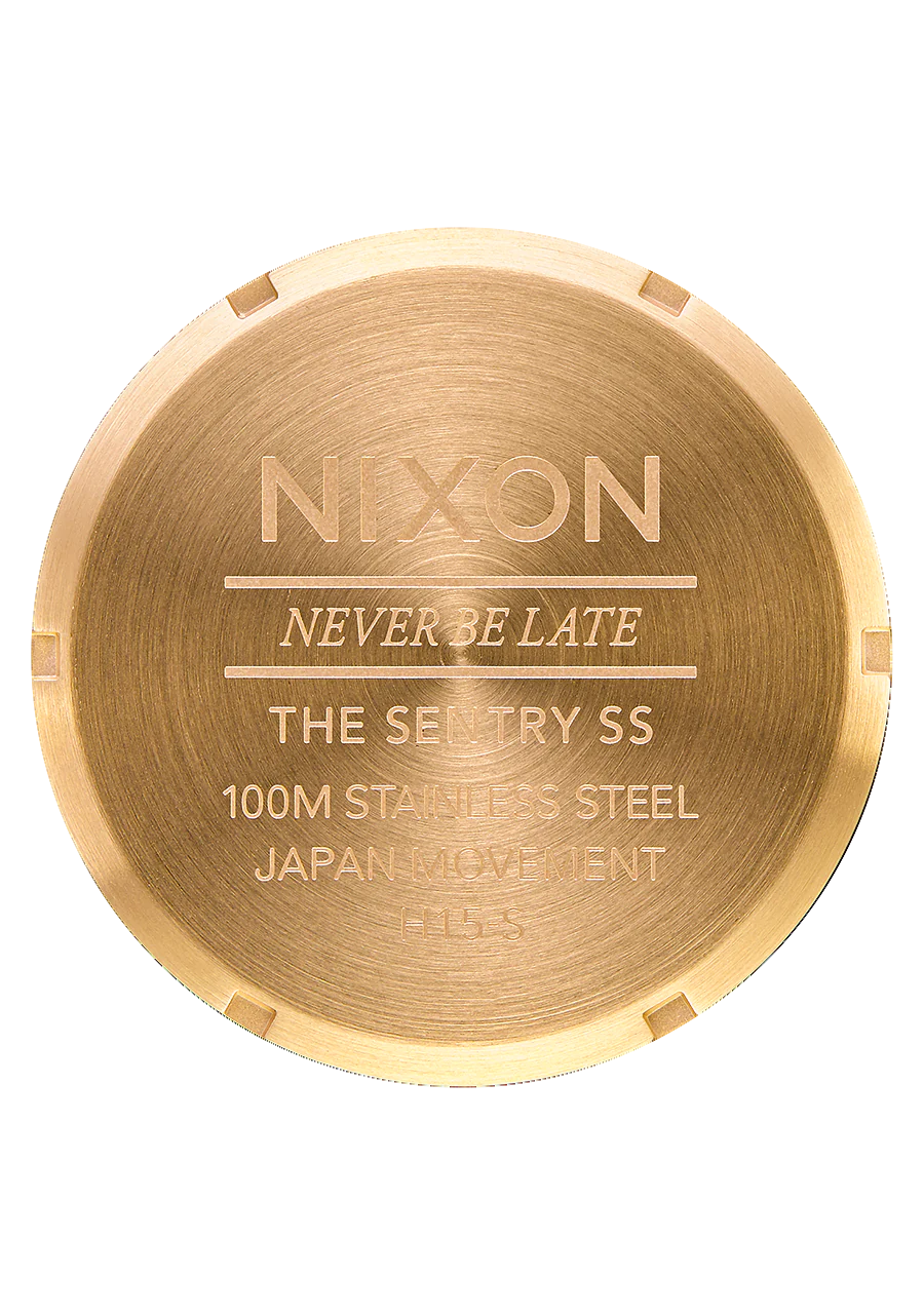 Nixon Sentry Stainless Steel Gold/ Indigo A356 2033-00