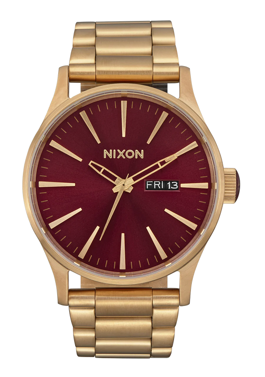 NIXON Sentry SS Gold/Oxblood Sunray A356-5094-00