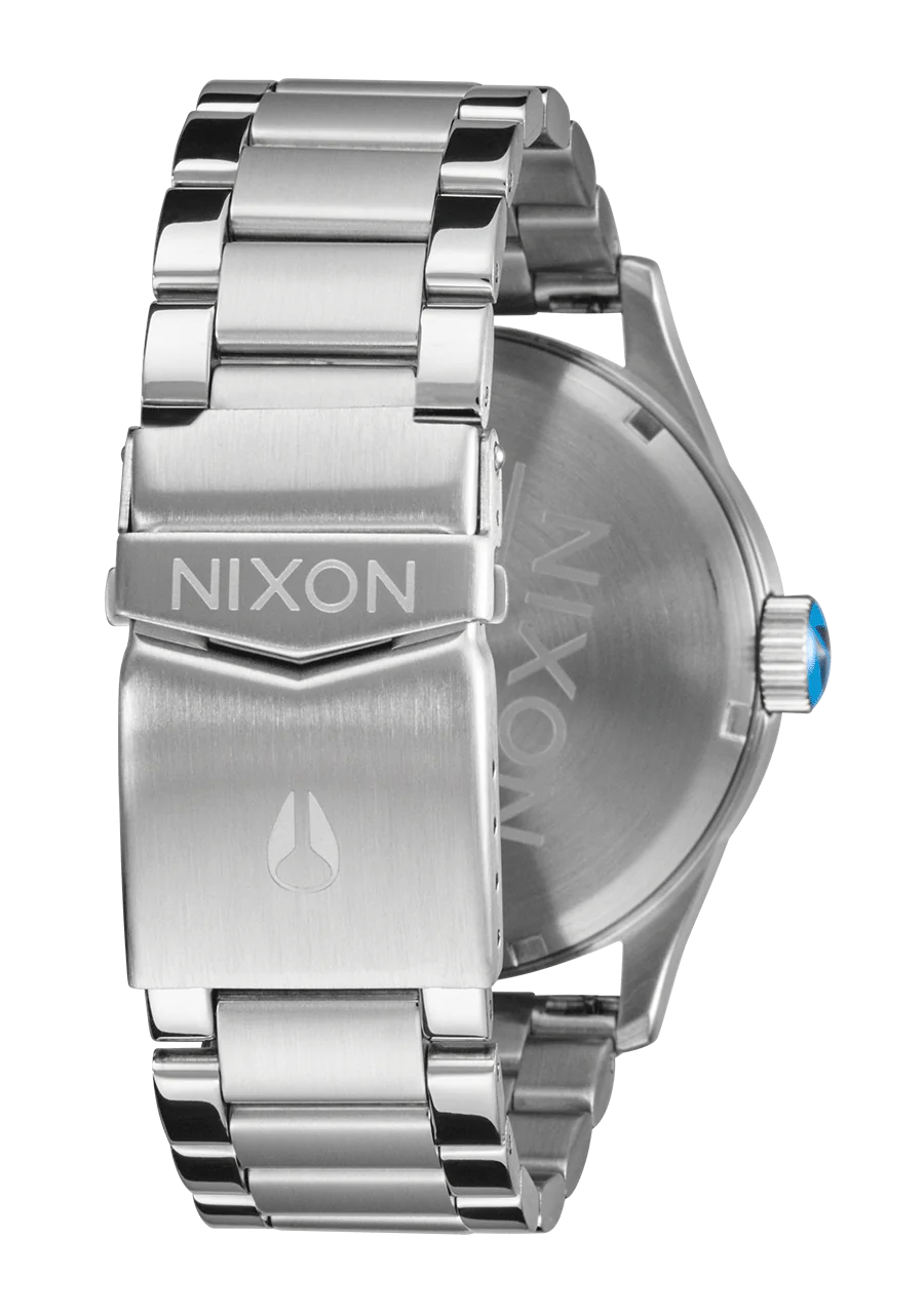 Nixon Sentry Stainless Steel Silver Byron Blue Ombre Dial A356-5309-00