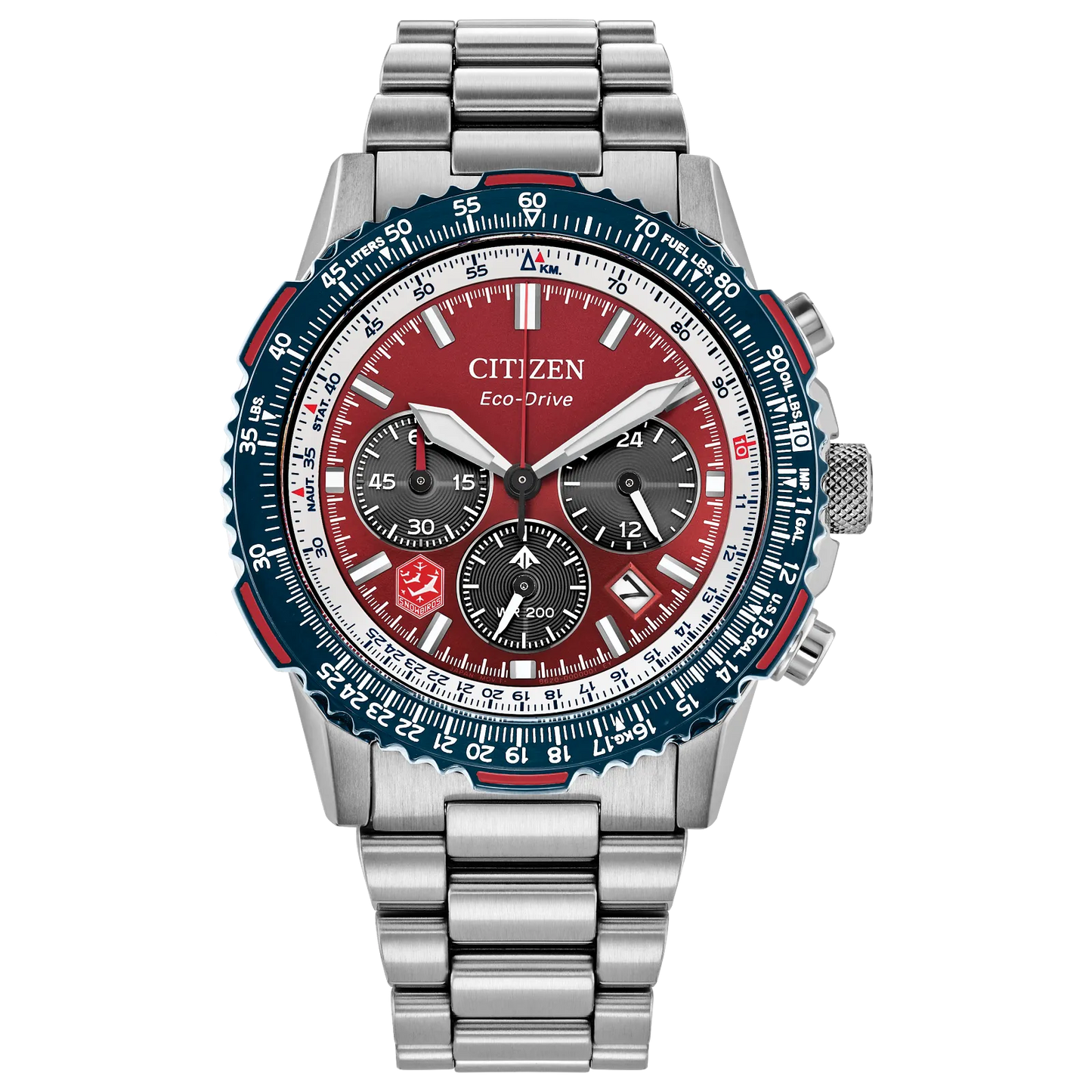 Citizen Promaster Air Snowbirds Red Dial Stainless Steel Bracelet CA4668-51X