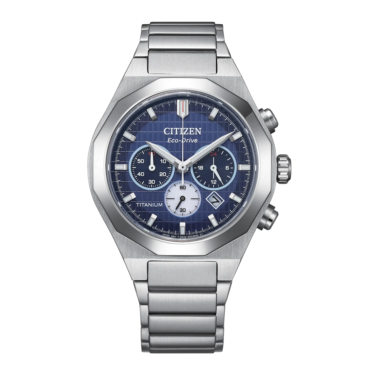 Citizen Zenshin Senkei Super Titanium Chronograph Blue Dial CA4691-59L