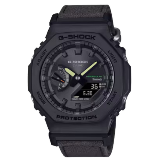 G-Shock Black Eco-Friendly GA-B2100 Series Black Cotton/Resin GA-B2100CT-1A5
