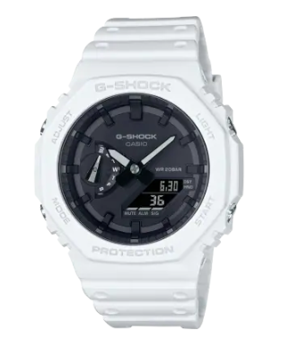 G-Shock Carbon Fiber Reinforced Fine Resin Watch White GA2100-7A