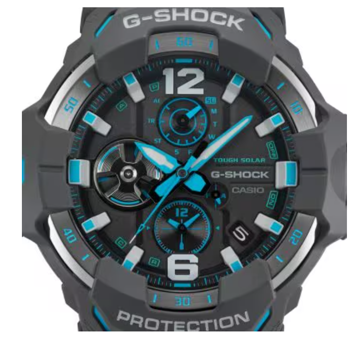G-SHOCK Master of G Air Gravitymaster Gray/Blue Carbon-Fiber Resin GRB300-8A2