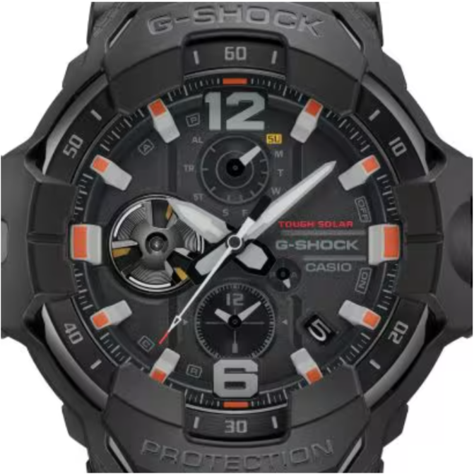 G-SHOCK Master of G Air Gravitymaster Mudmaster Black/Orange Carbon Fiber Resin GRB300EC-1A
