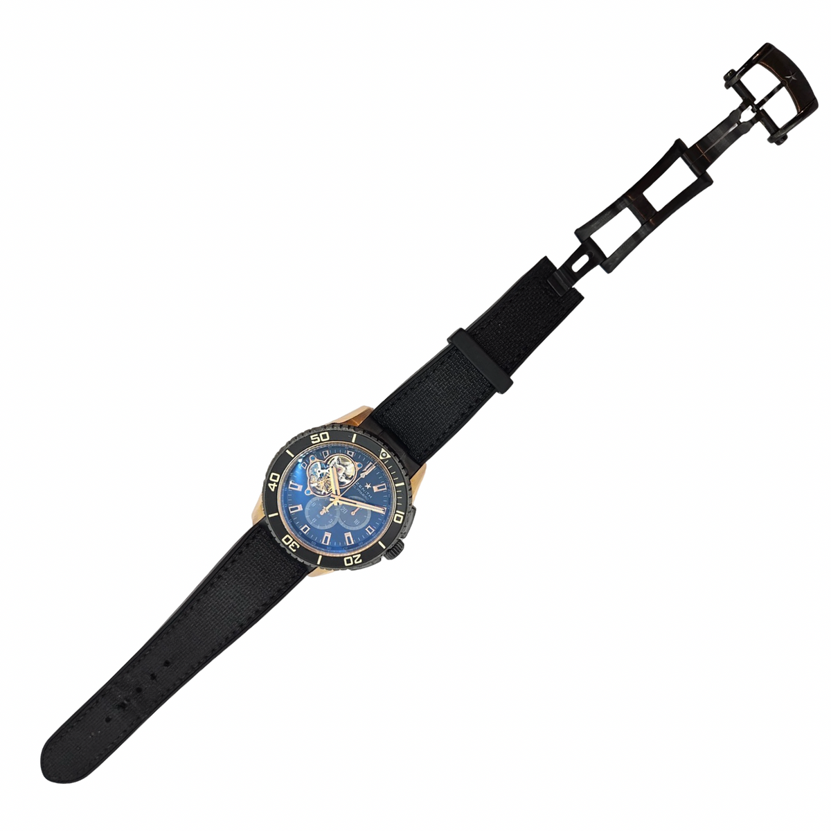 Zenith El Primero Stratos Spindrift Racing 18K Rose Gold and DLC-Coated Titanium Black Dial Black Rubber Strap 86.2060.4061