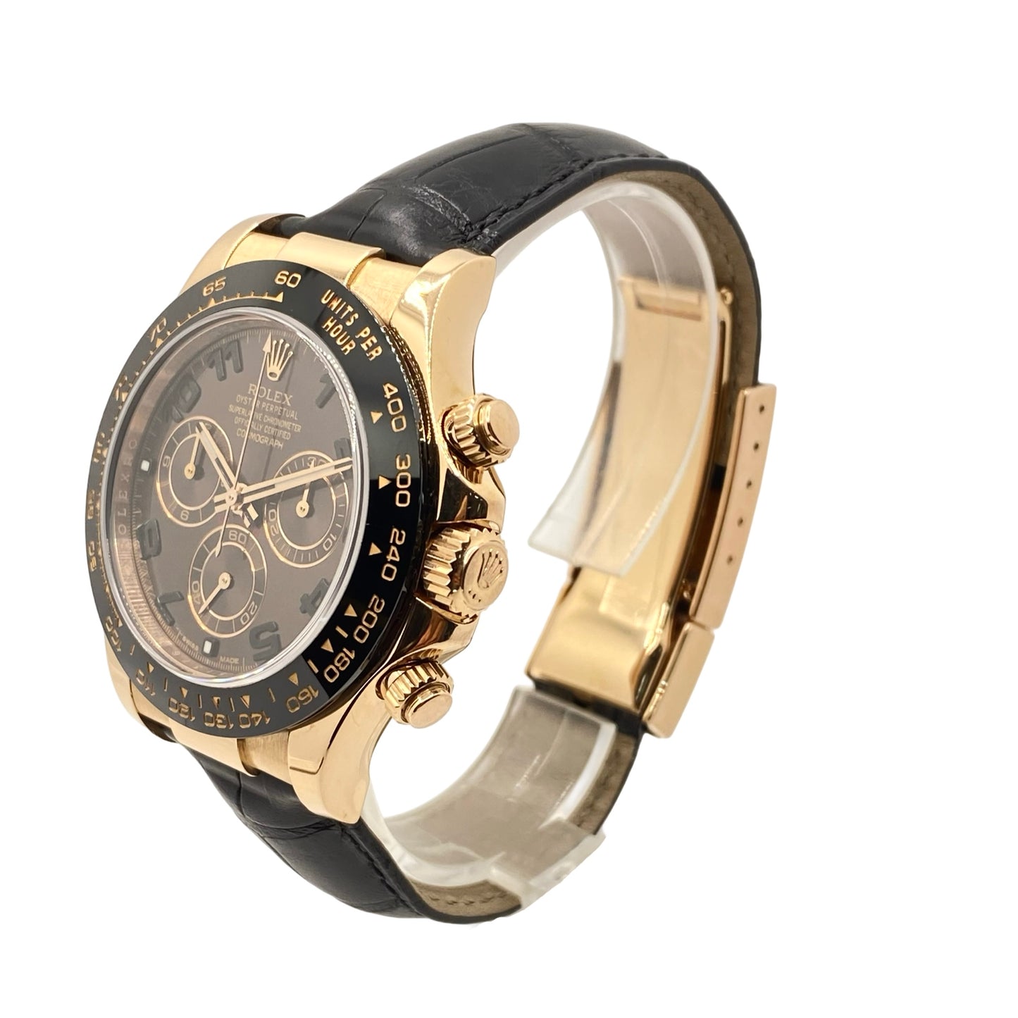 Rolex Cosmograph Daytona Everose Black Ceramic Bezel Chocolate Brown Dial 116515LN