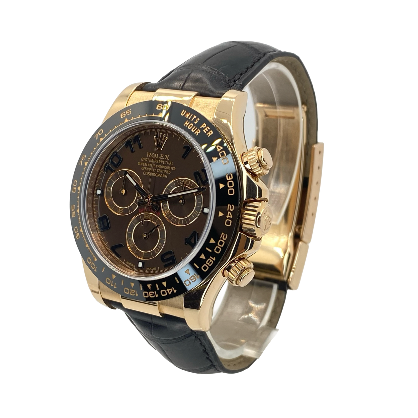 Rolex Cosmograph Daytona Everose Black Ceramic Bezel Chocolate Brown Dial 116515LN