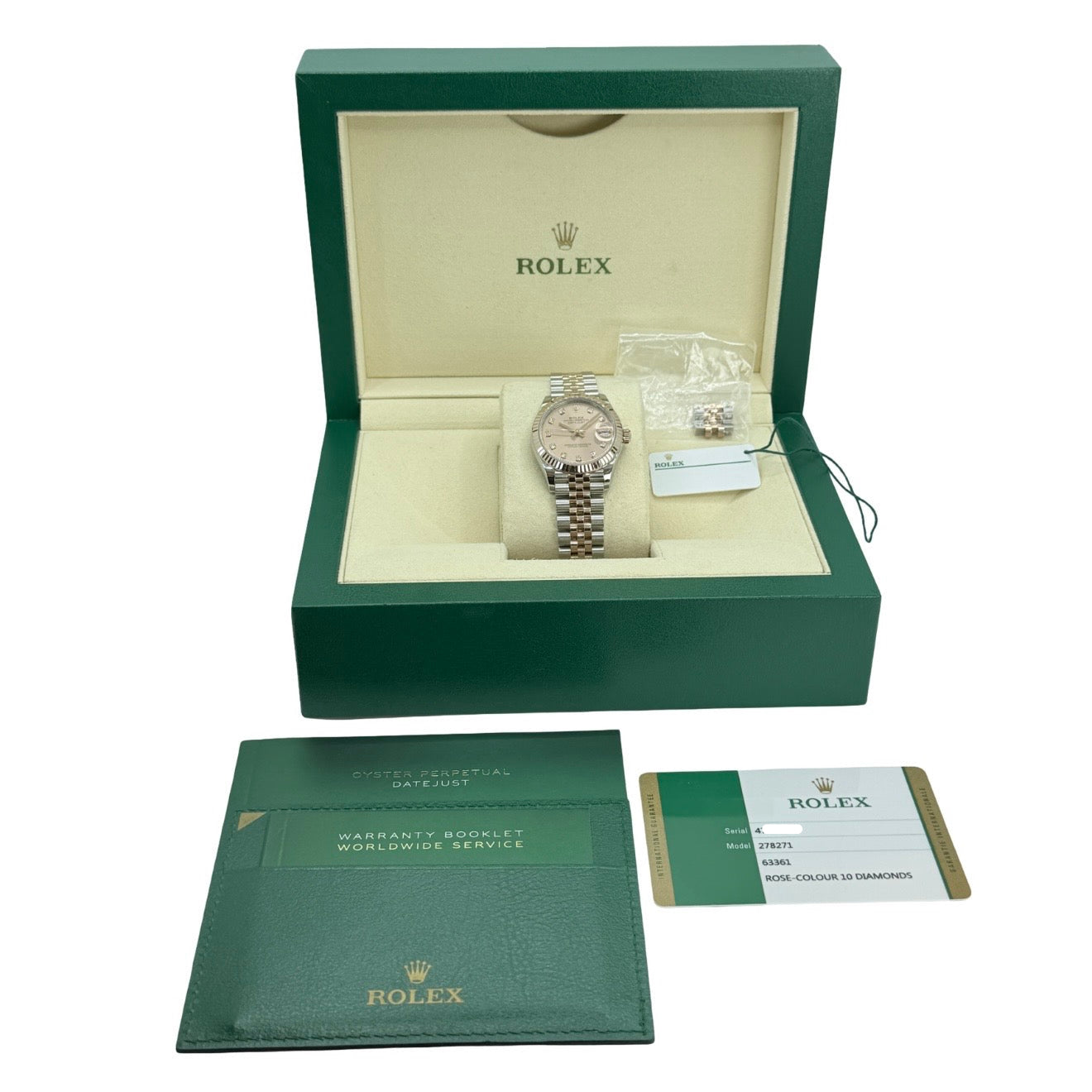 Rolex Datejust 31 Everose and Oystersteel Rosè Dial with Diamonds 278271