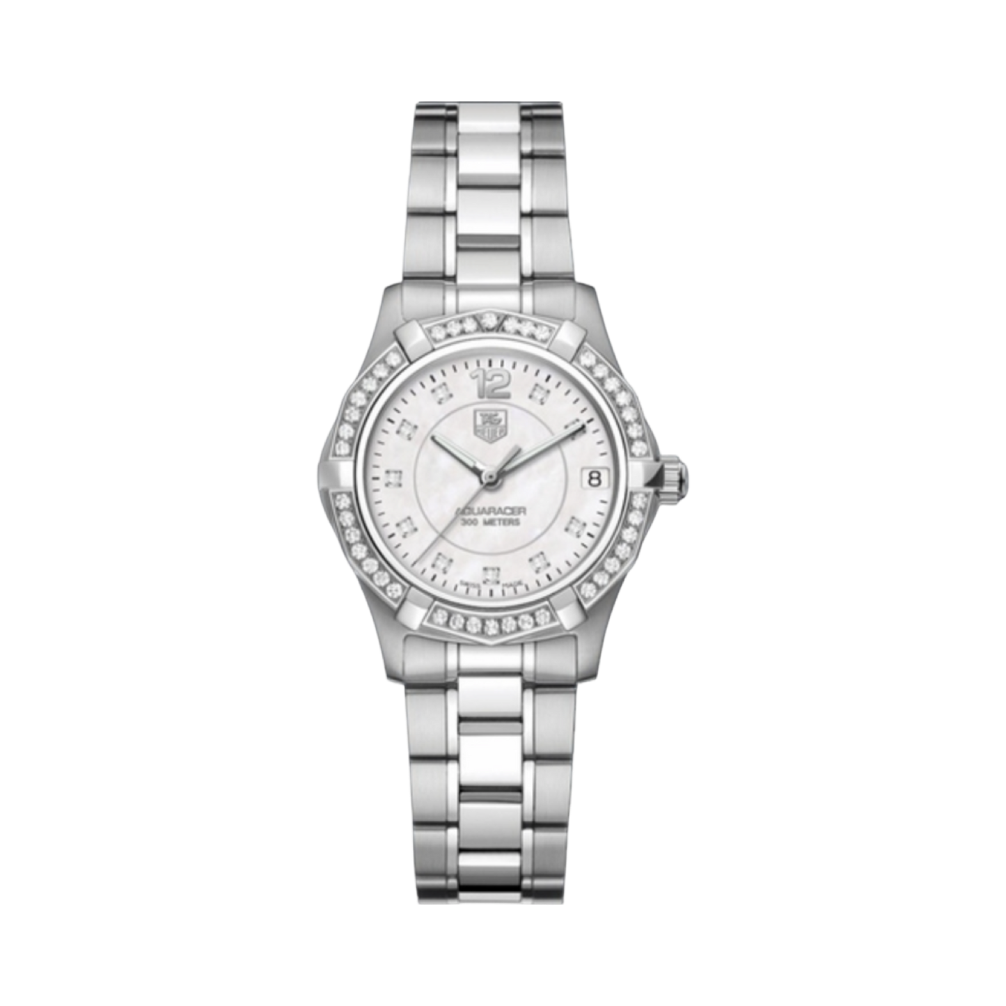 TAG Heuer Aquaracer 2000 Diamond Mother-of-Pearl and Diamond Bezel WAF1313.BA0819