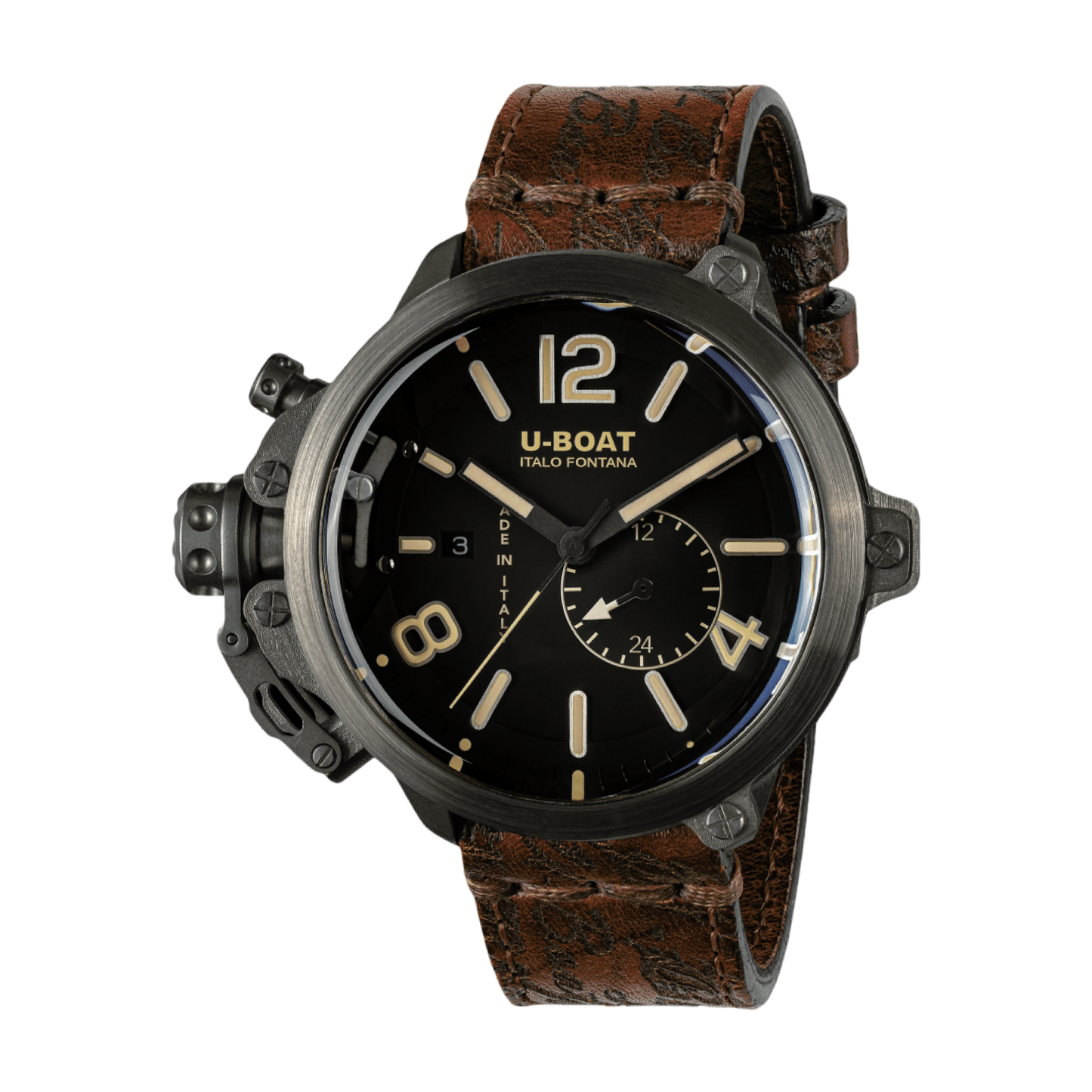U-BOAT CAPSULE 50MM TITANIUM BK BE Ref: 8805