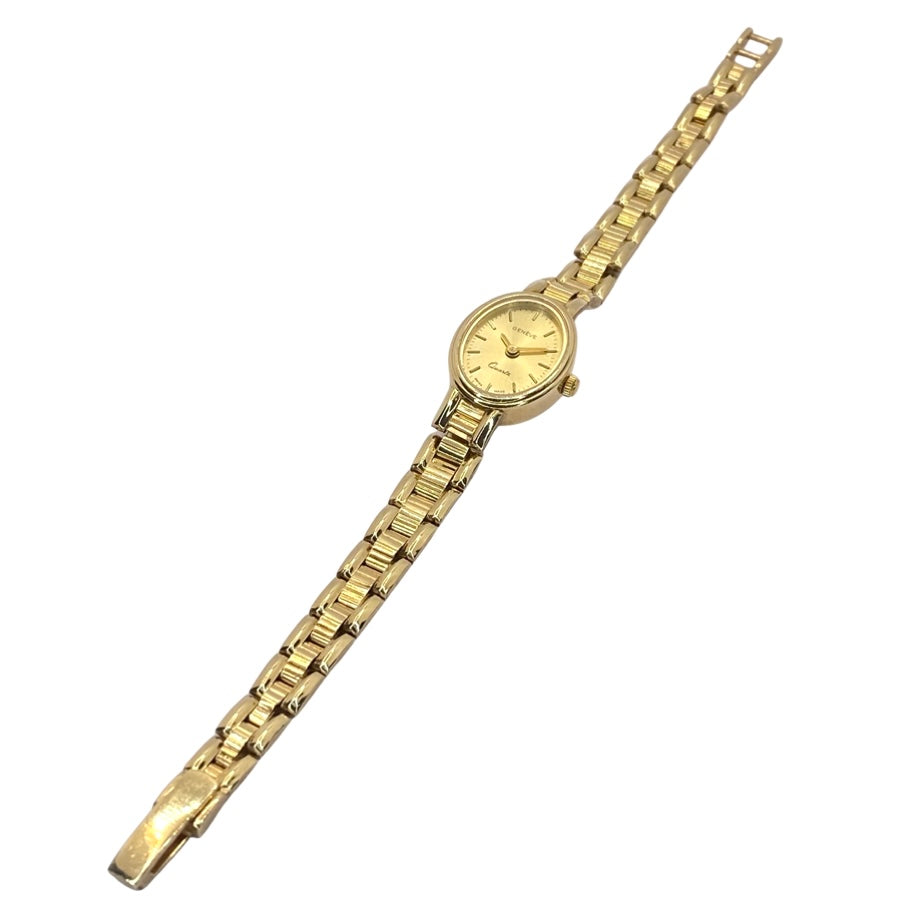 Geneve 14K Yellow Gold Women's Swiss Quartz Watch