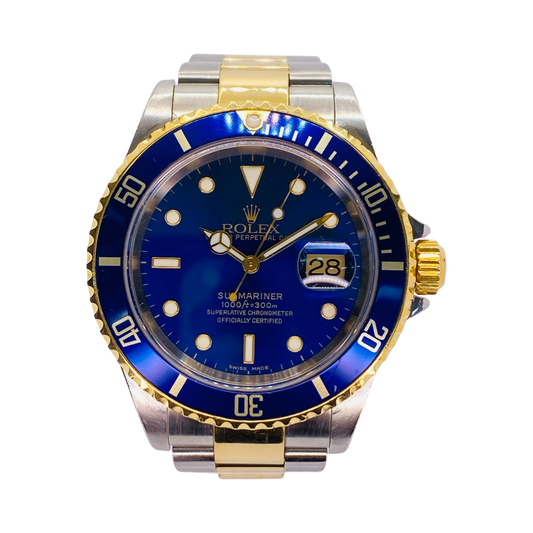 Rolex Submariner Date Blue 18K/Steel 16613 C.2003