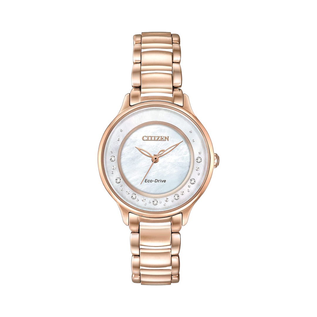 Citizen Eco-Drive Circle of Time Rose Women's Gold Tone EM0382-86D
