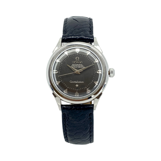 Omega Constellation Officially Certified Chronometer Pie Pan Black Shark Tooth Dial 2852