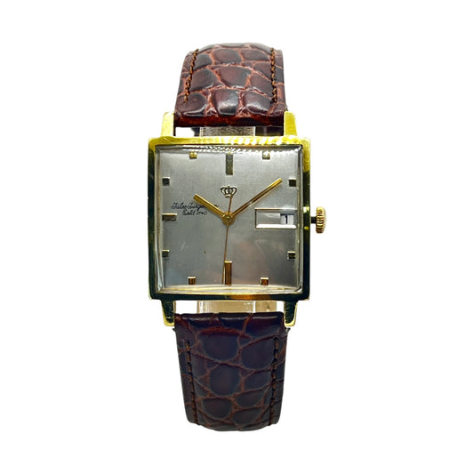 Jules Jurgensen Jurgentron Automatic Goldfilled Brown Leather Strap
