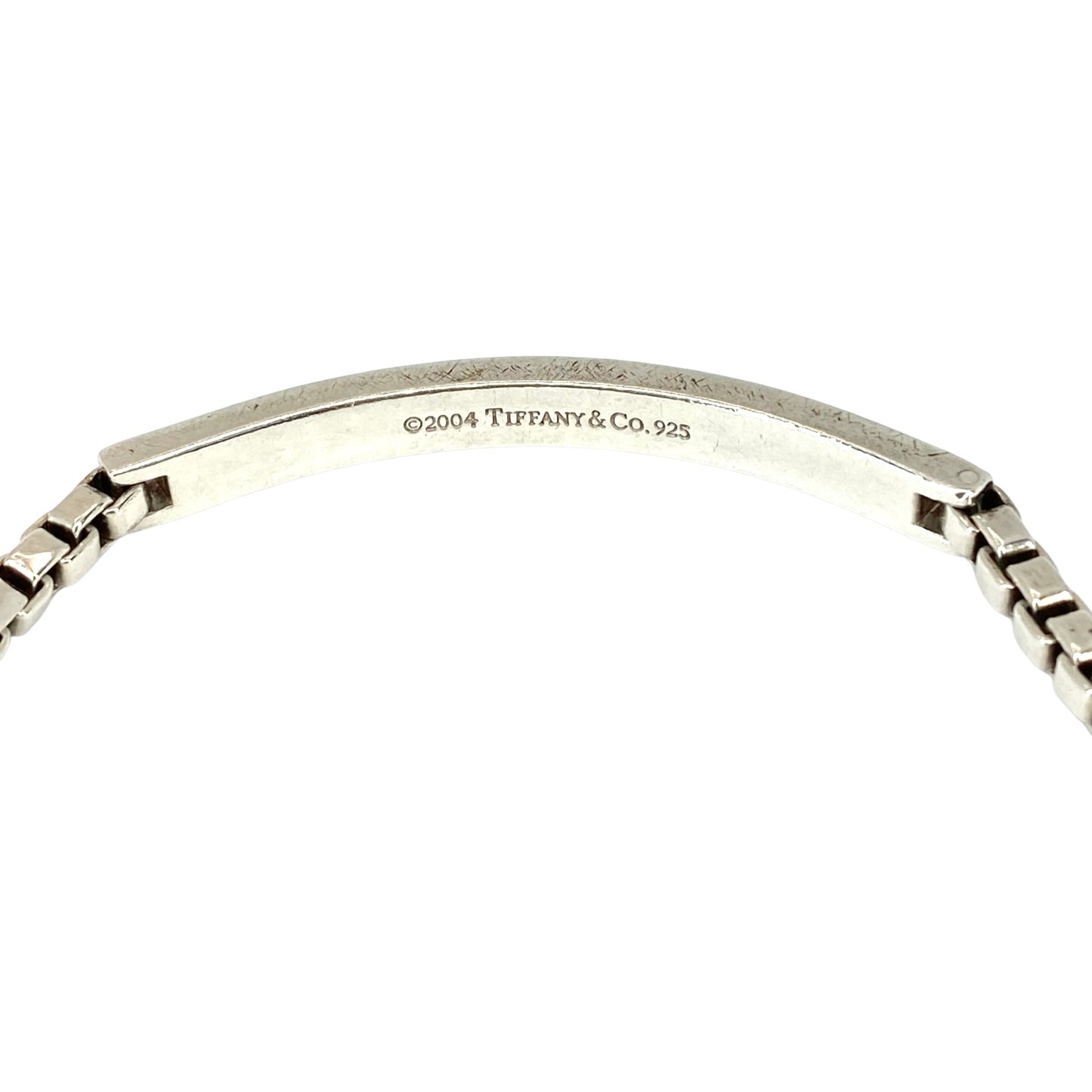 Estate Jewelry Tiffany & Co 925 Silver Venetian Link ID Bracelet