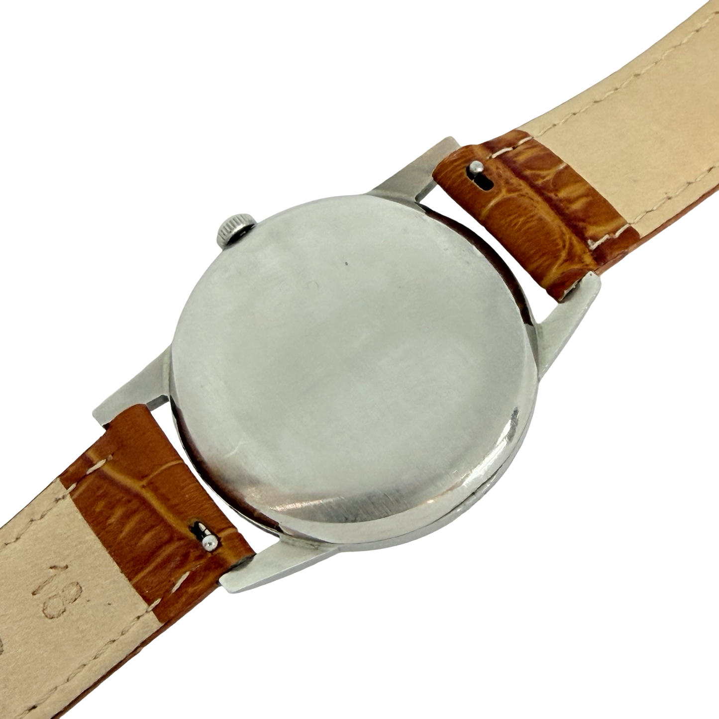 Longines Manual Wind 35mm Caliber 30L White Dial Brown Leather Strap Ref.8888-31