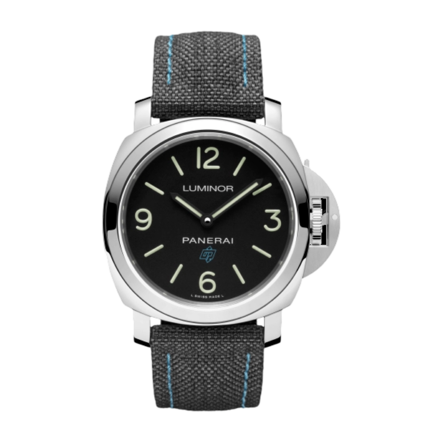 Panerai Luminor Base Logo 3 Days Manual Black Dial Blue Strap PAM00774