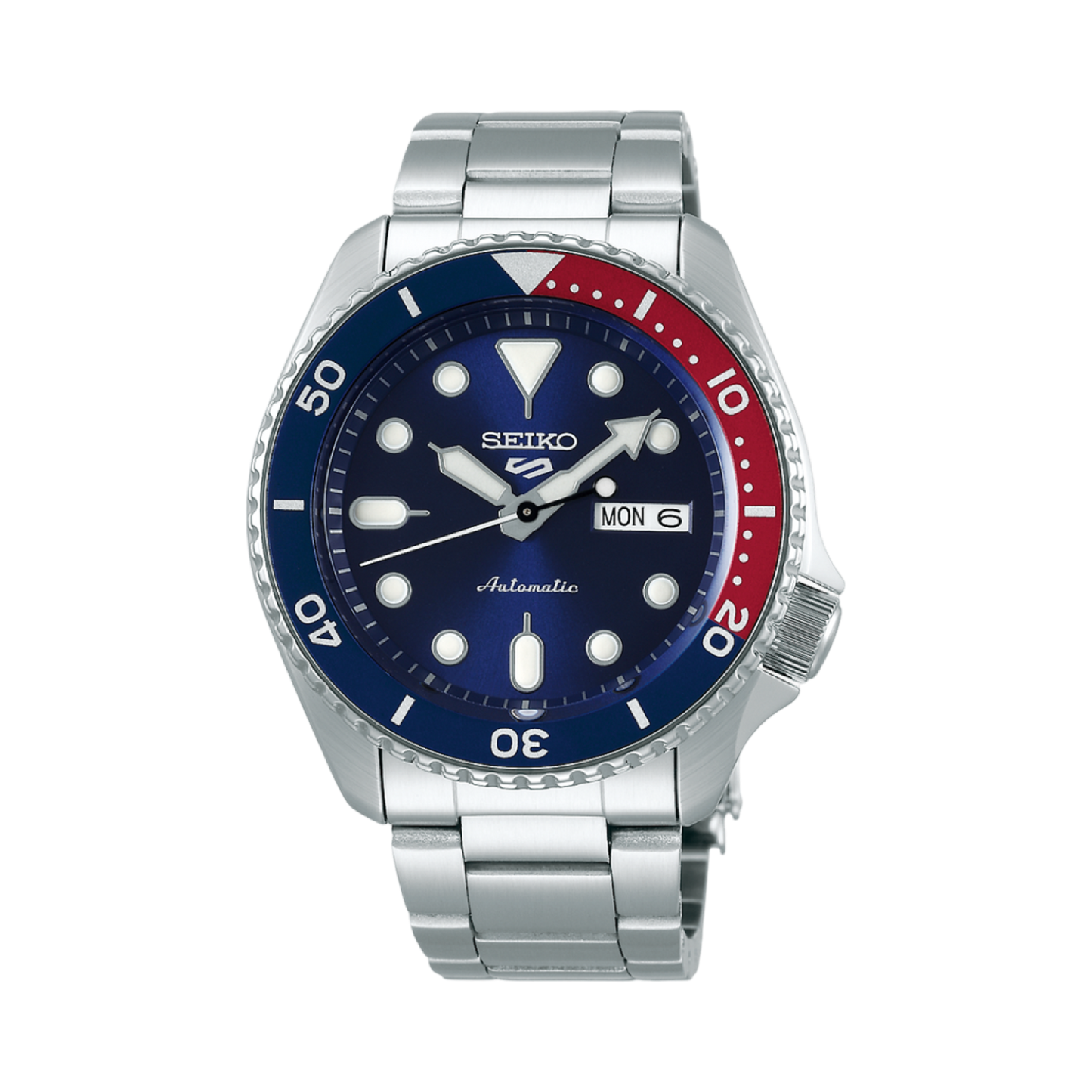 Seiko 5 Sports SKX Series Automatic Blue Dial Blue/Red Bezel SRPD53
