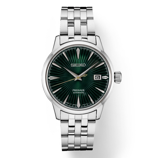 Seiko Presage Automatic 40.5mm Green Dial Stainless Steel Bracelet SRPE15
