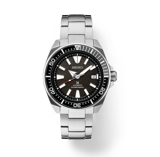 Seiko Prospex Automatic Diver Black Dial Stainless Steel Bracelet SRPF03
